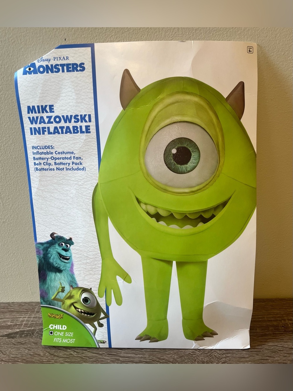 Monsters Inc Mike Wazowski Inflatable Costume Child One Size Fits Most